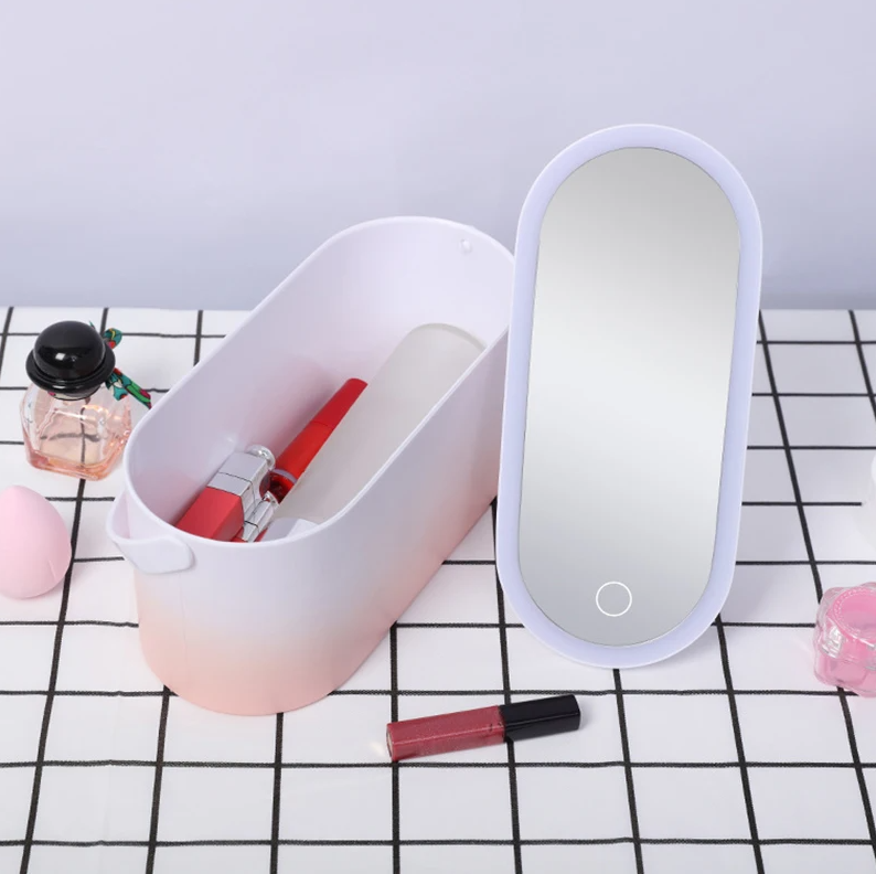 Led Aynalı USB'li Makyaj Kutusu