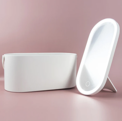 Led Aynalı USB'li Makyaj Kutusu