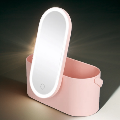 Led Aynalı USB'li Makyaj Kutusu